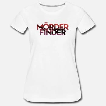 T-Shirt "Mörderfinder", weiß